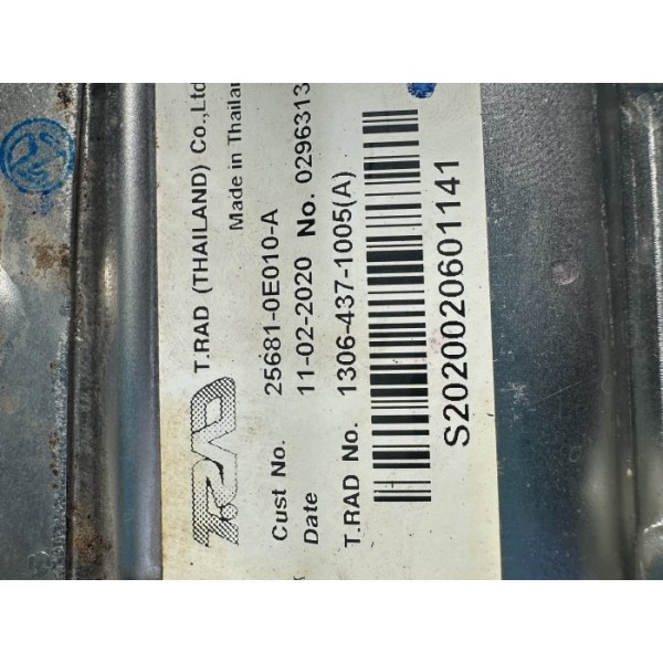 Radiador Resfriador Válvula Egr Hilux Sw4 2.8 2016/2023