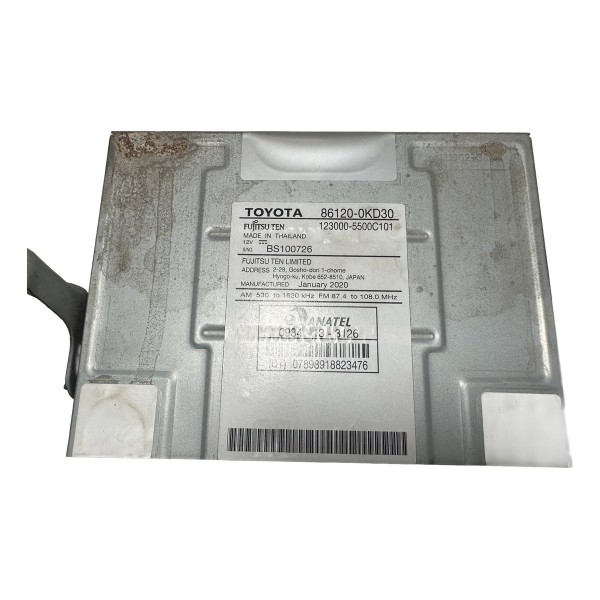 Rádio Original Toyota Hilux 2020 Original