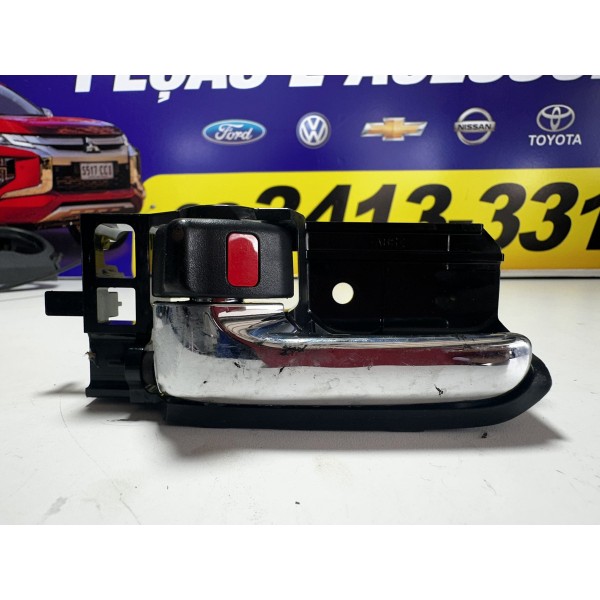 Maçaneta Interna Esquerda Cromada Hilux 2008/2010 Original Bege Dianteira/traseira