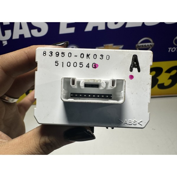 Indicador Airbag Passageiro Hilux 2016/2020 Original Preto