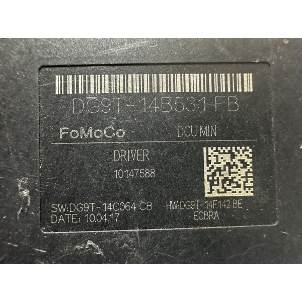 Modulo Porta Ford Ranger 3.2 Dianteira L/e  2020 Original Preto