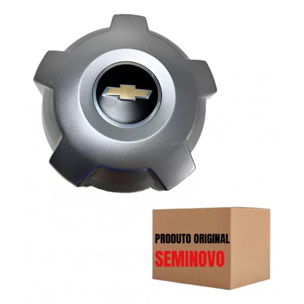 Calota Miolo Da Roda De Aço Ferro S10 2014 2015 Original Prateado