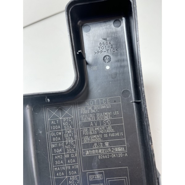 Tampa Caixa Fusivel Toyota Hilux 06/10 Original