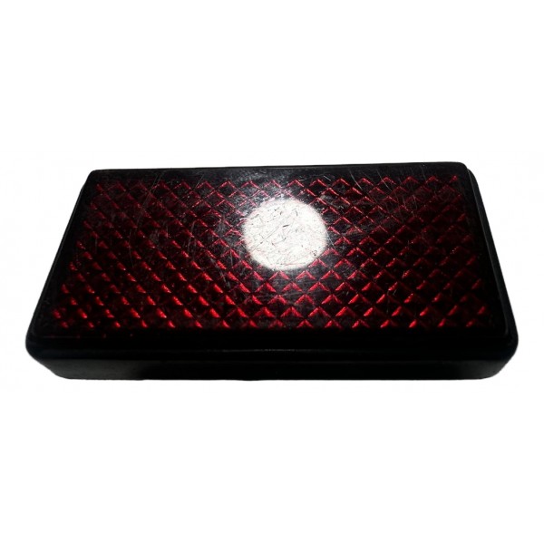 Refletivo Olho De Gato Traseira Rabeta Moto Vermelho