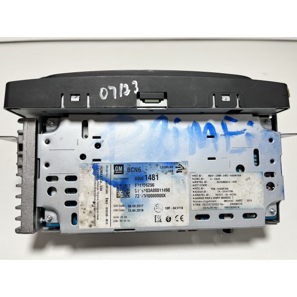 Radio Gm S10 07/23 Original 84501481